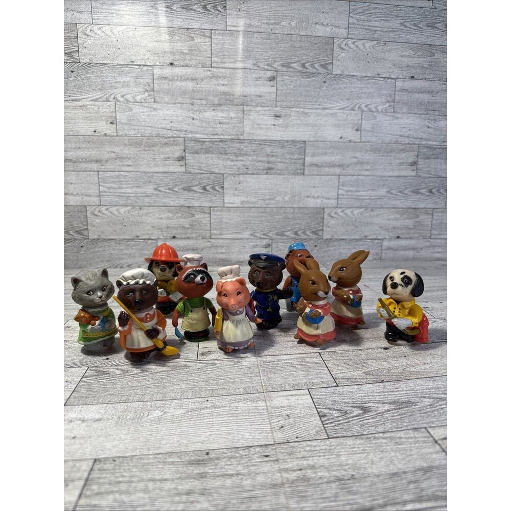 Vintage Hub Bubs Lot of 10 Figures Mattel 1975 Preschool Happy Hollow